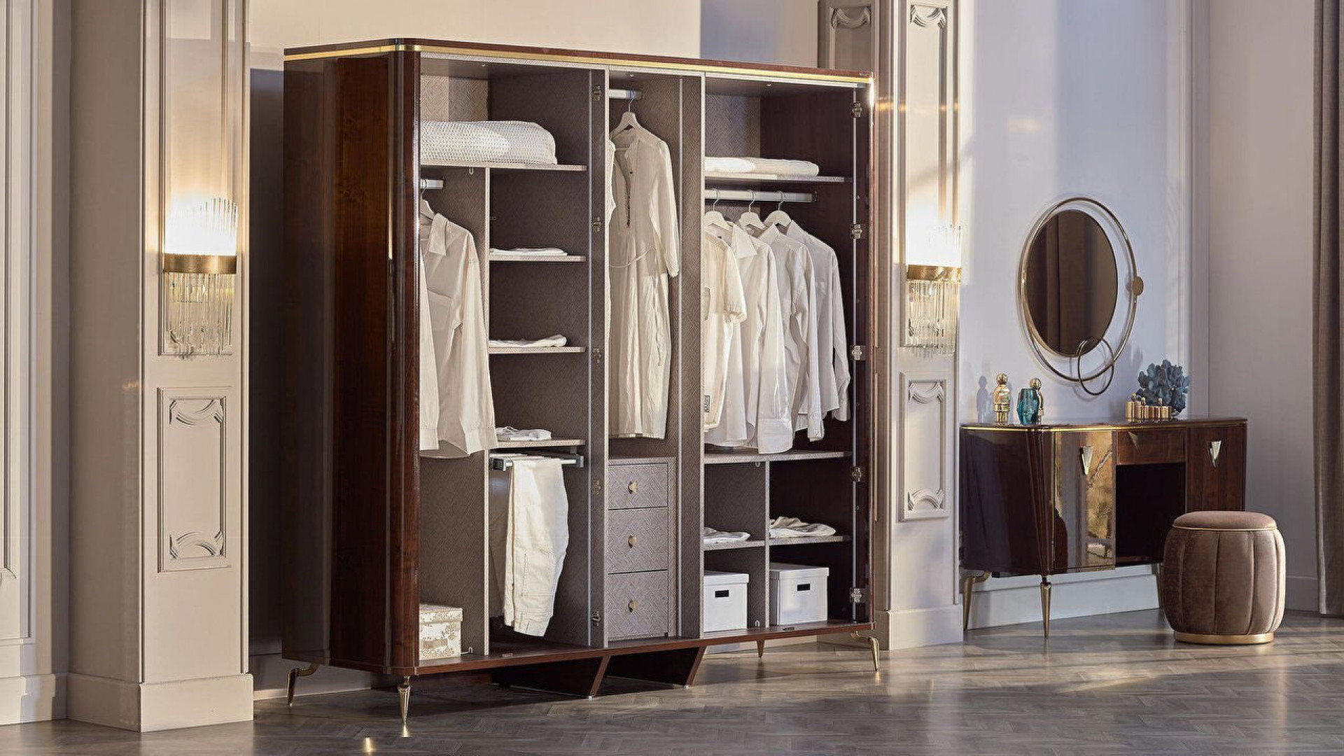 Plaza 5-türiger Schrank - Eiche