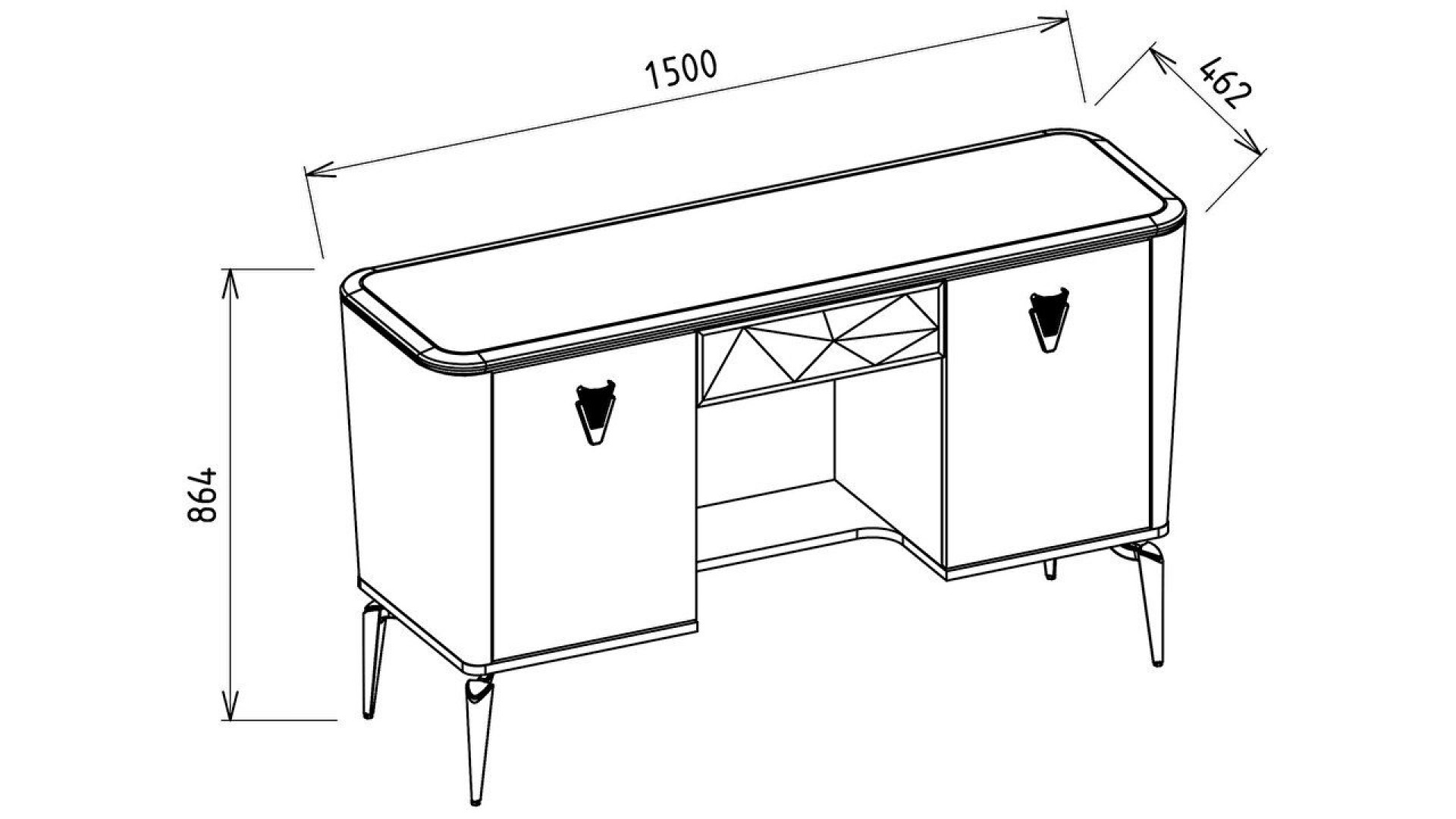 Plaza Schminktisch - Eiche