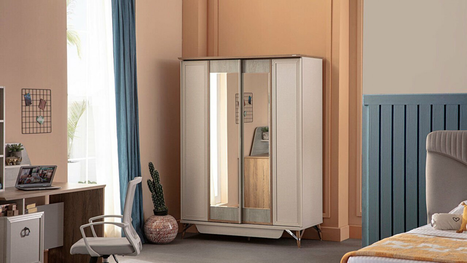 Valencia Jugendzimmer Schiebetür-Kleiderschrank