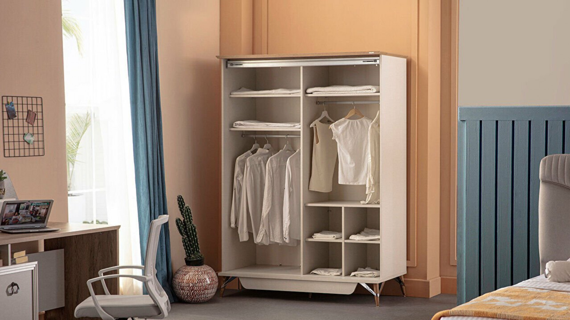 Valencia Jugendzimmer Schiebetür-Kleiderschrank