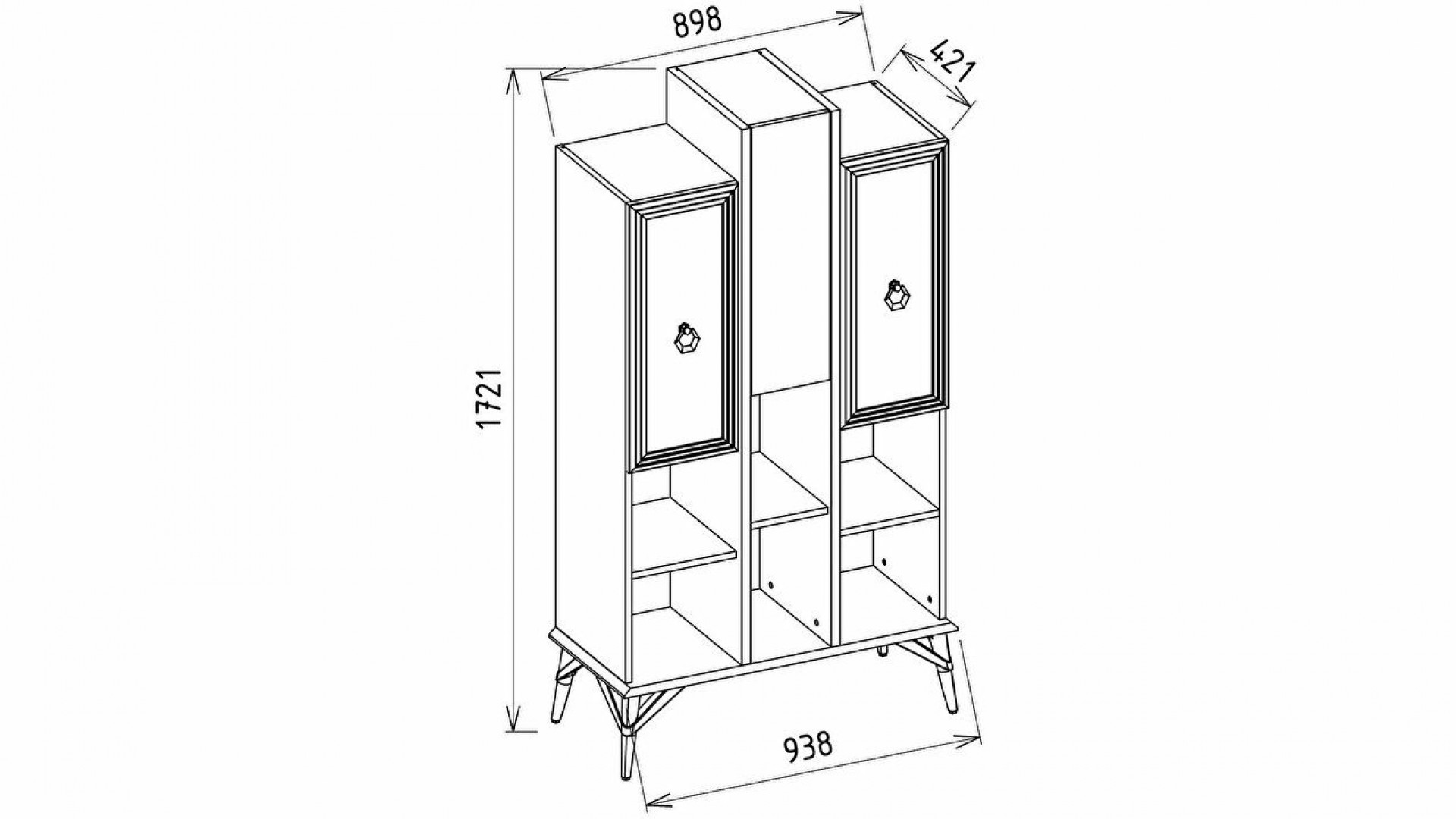 Valencia Bücherregal