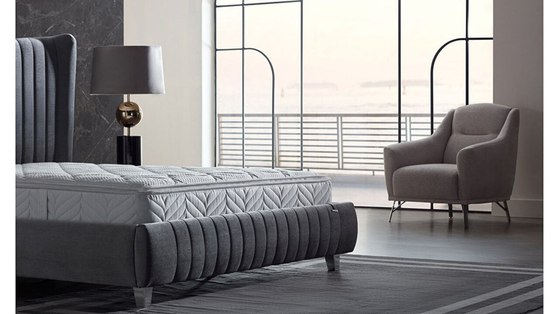 Venisa Bettbox - Grau