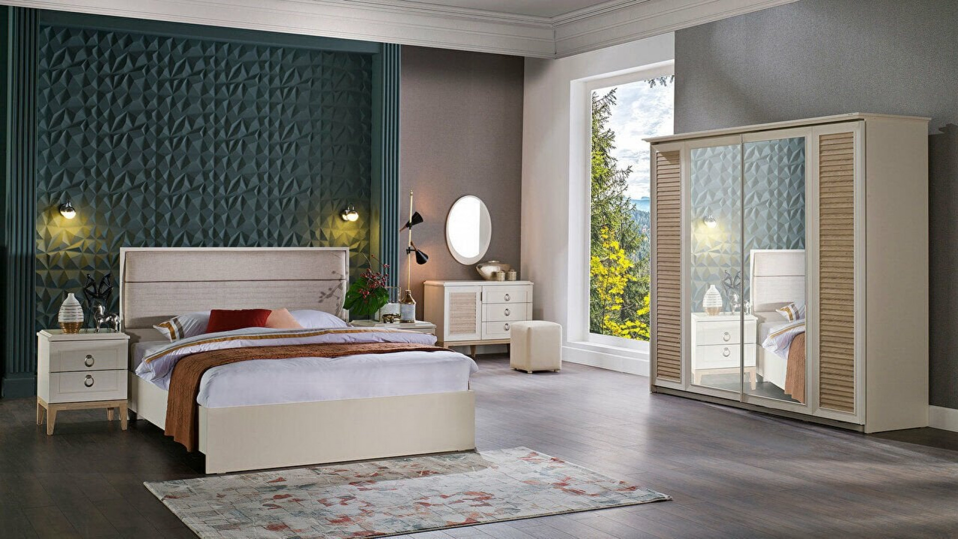 Vilza Schlafzimmer-Set Eiche