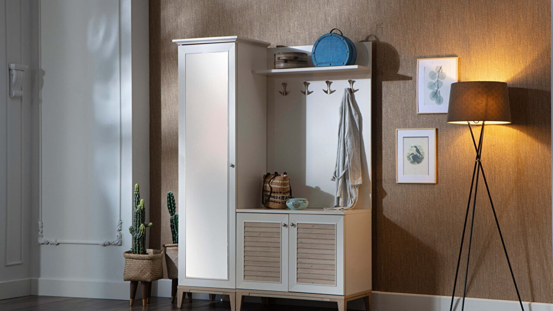 Vilza Garderobe und Schrankeinheit