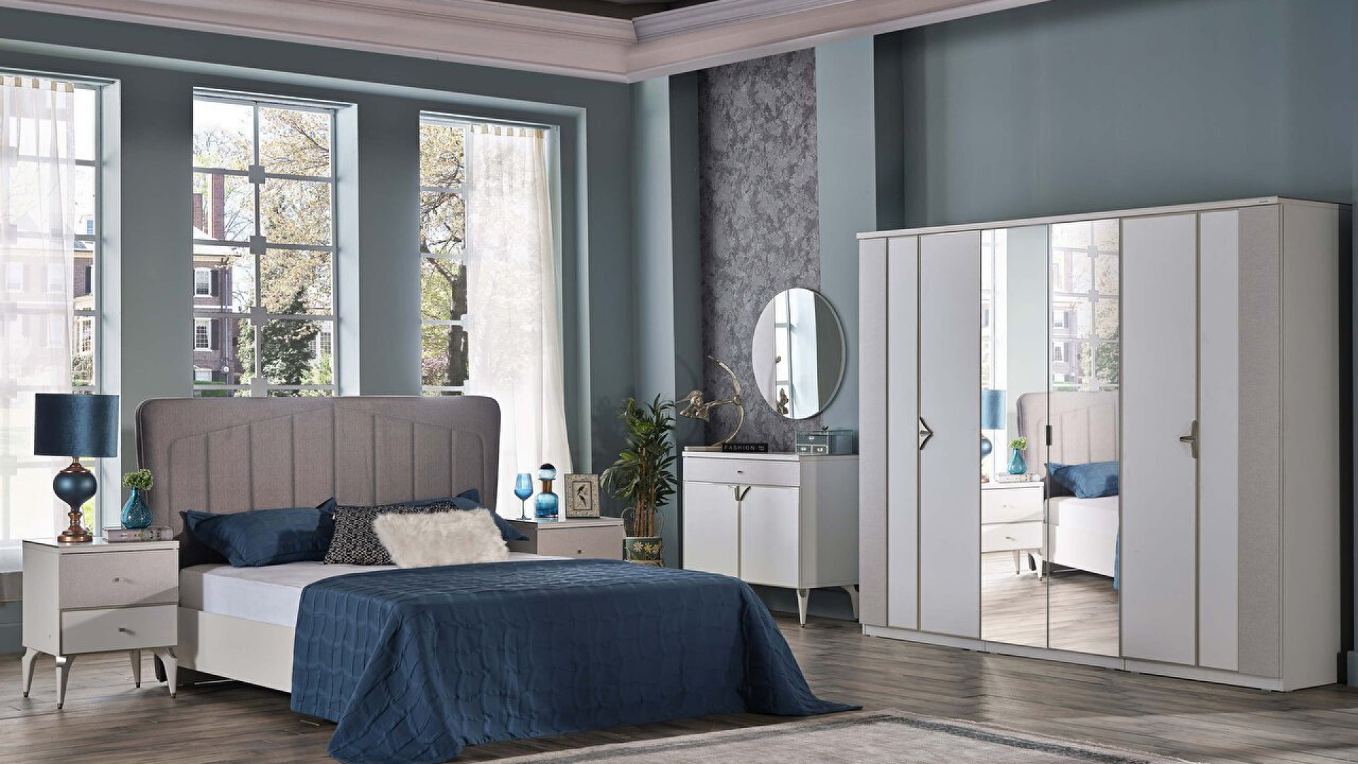 Leny 6-türiger Schrank