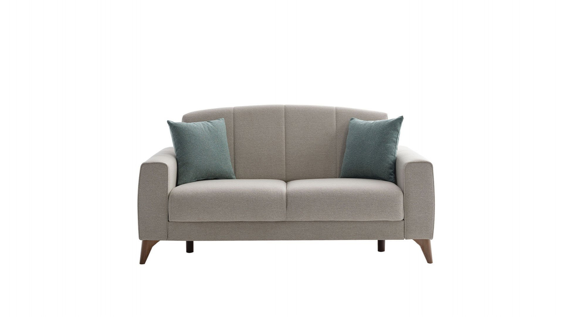 Nilya 2er-Sofa Creme - Grün