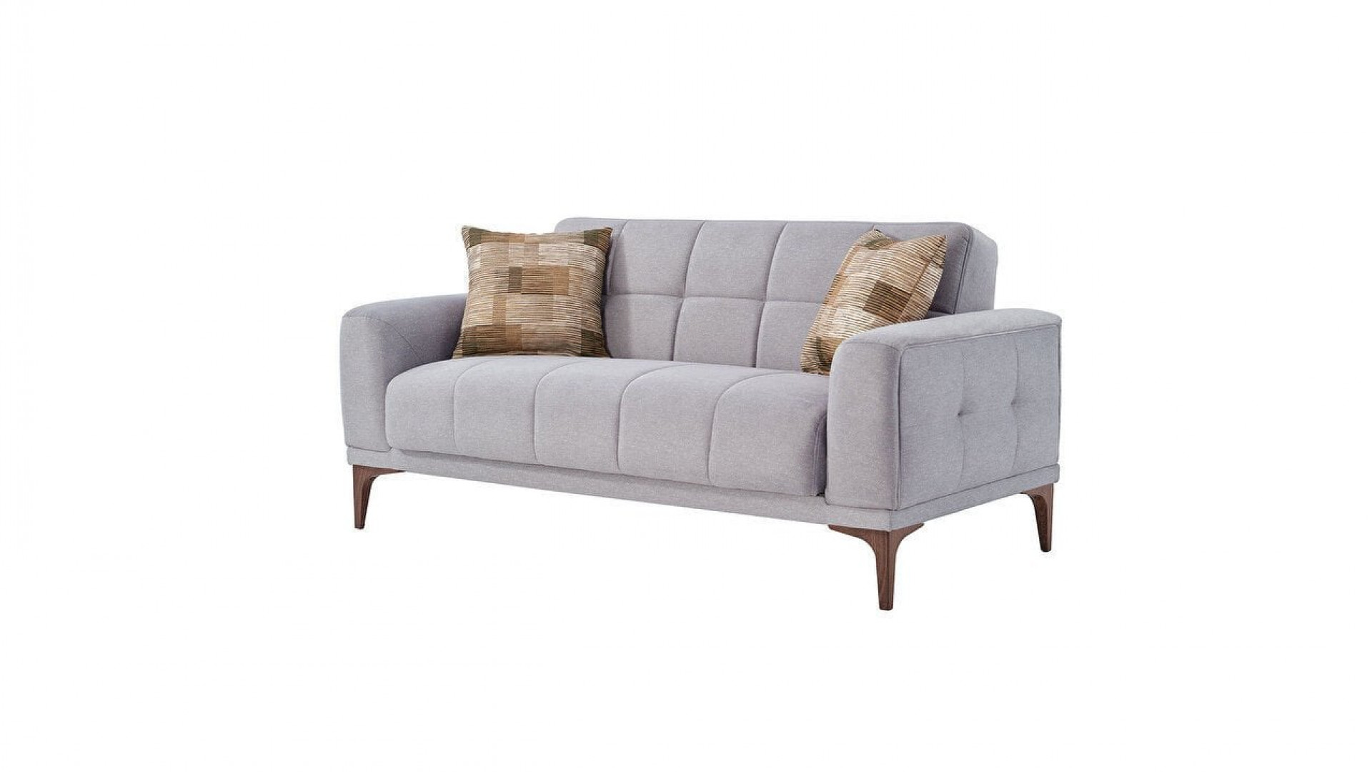 Palermo S 2er-Sofa - Nuss-Füße