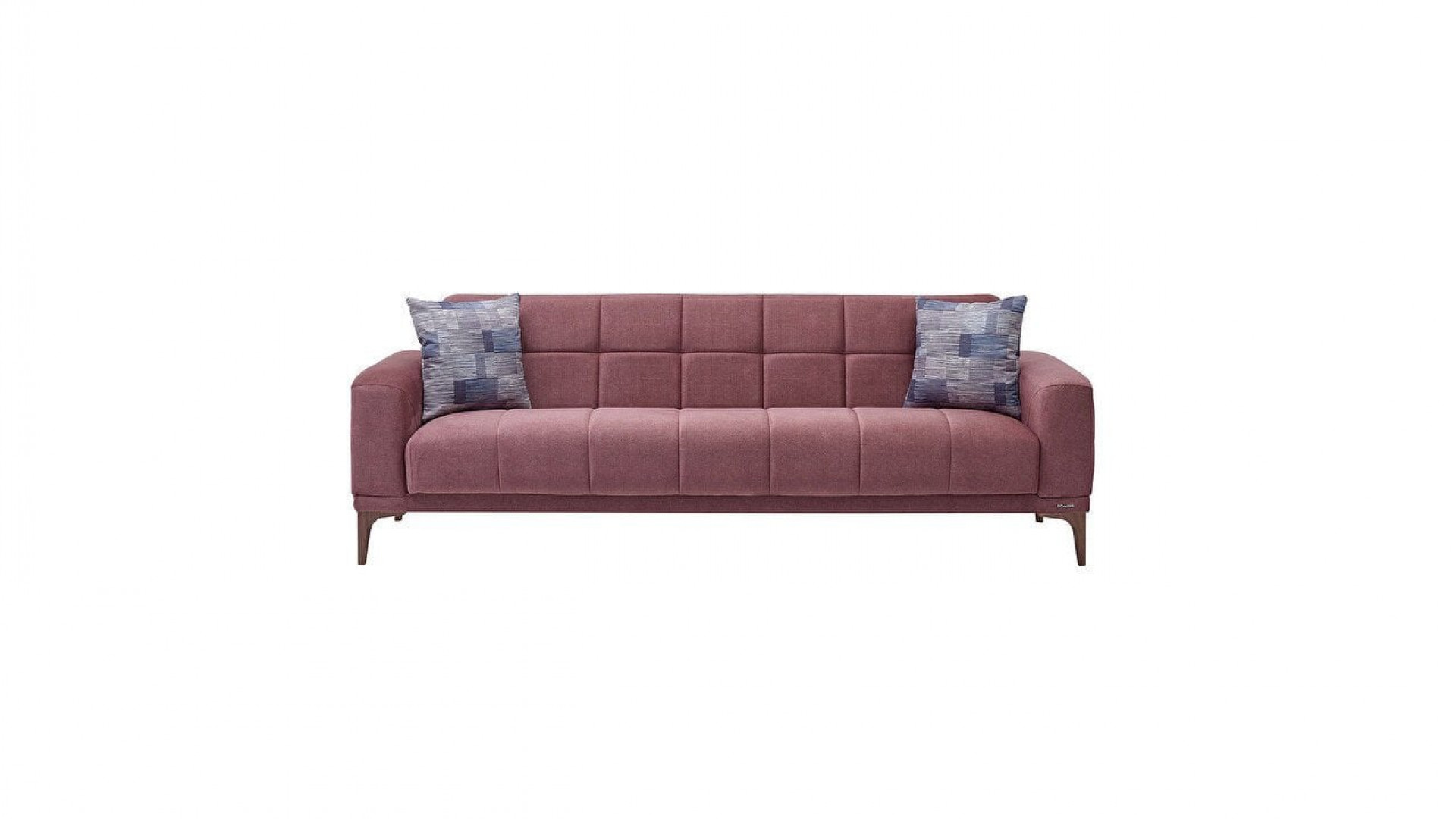 Palermo S 3er-Sofa - Nuss-Füße