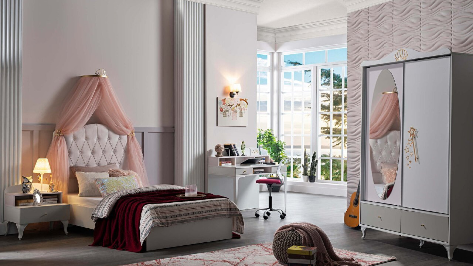 Sandy Jugendzimmer Schiebetür-Kleiderschrank