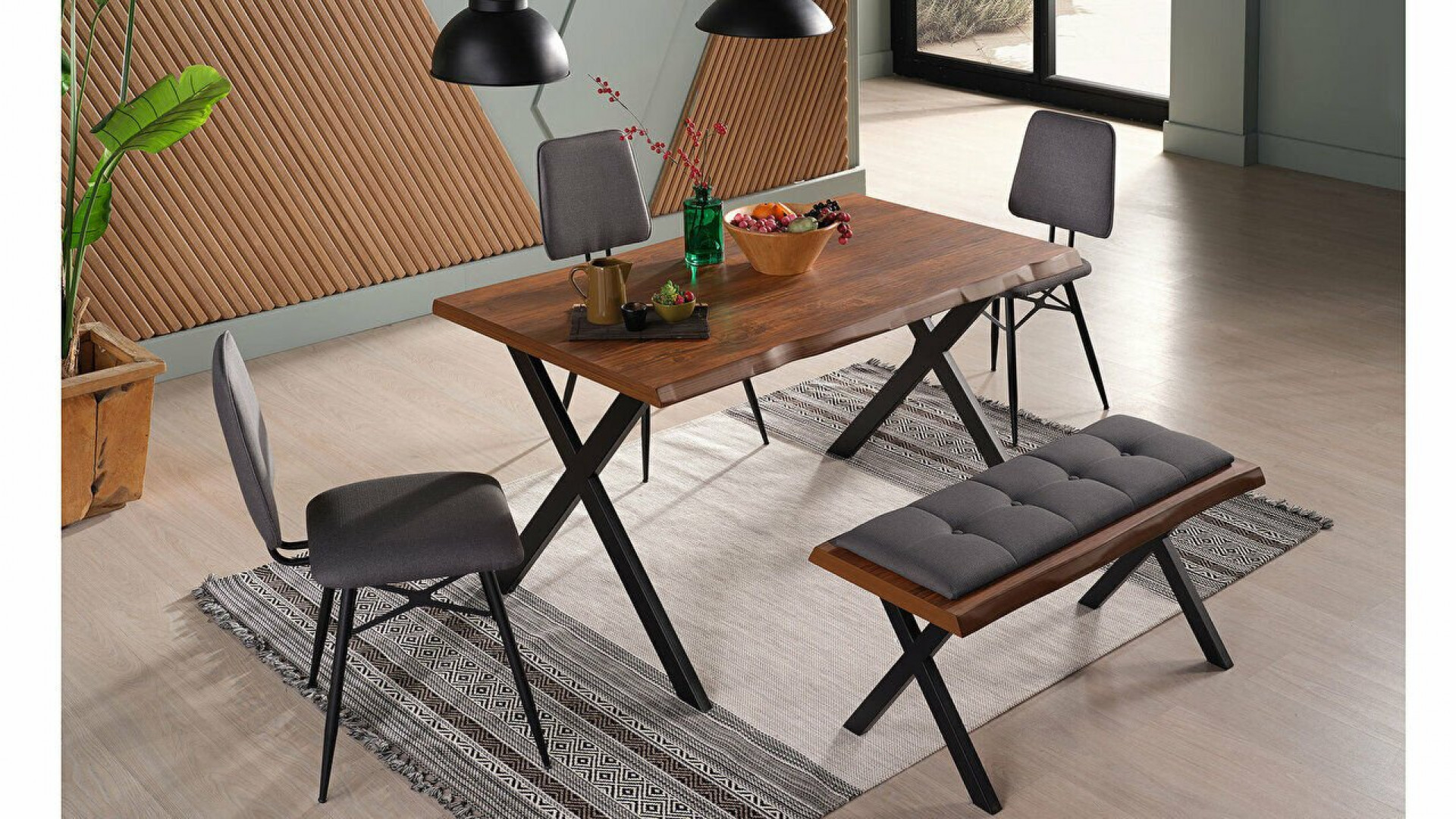 Sesto Bank Anthrazit