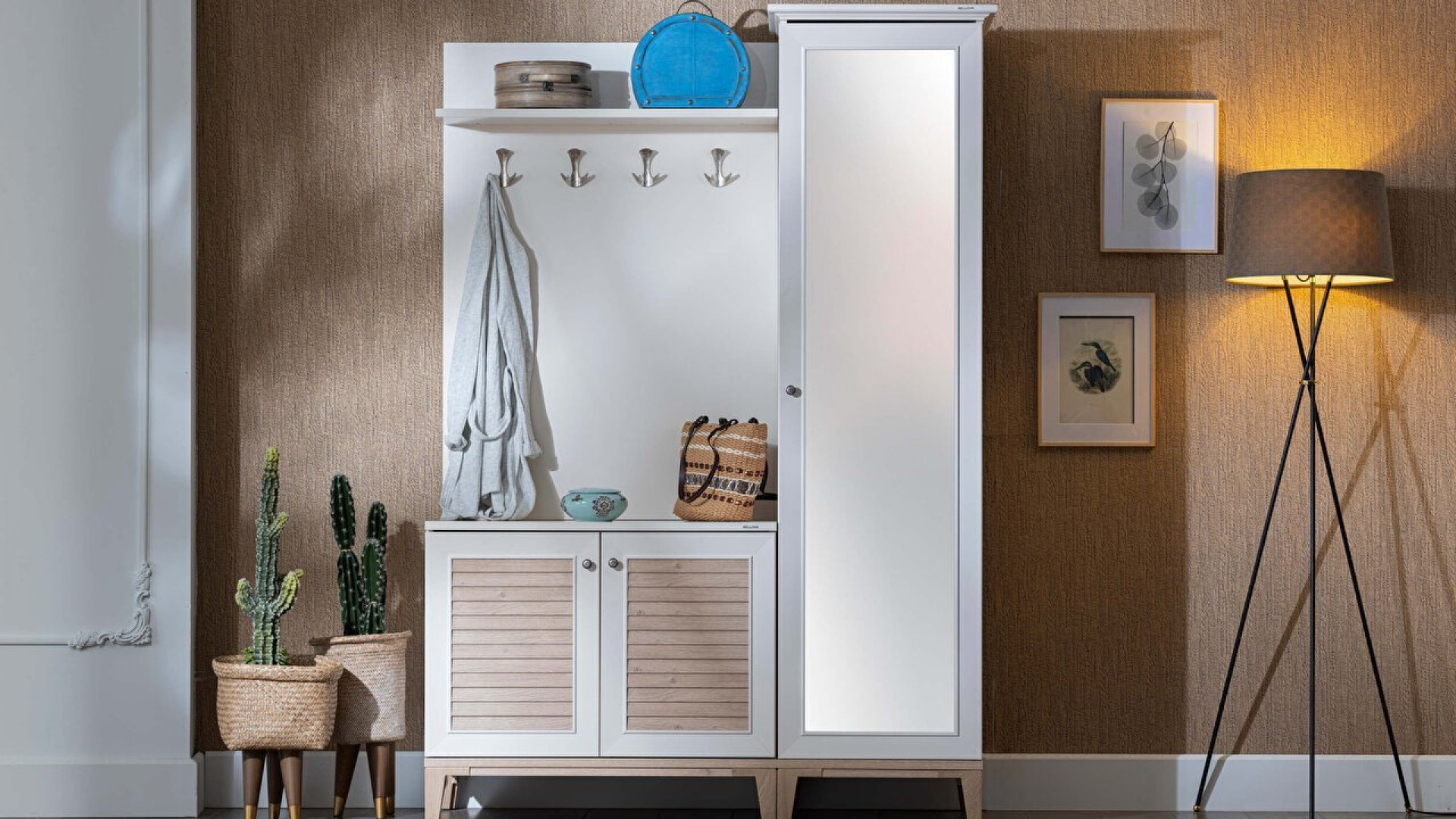 Vilza Garderobe und Schrankeinheit