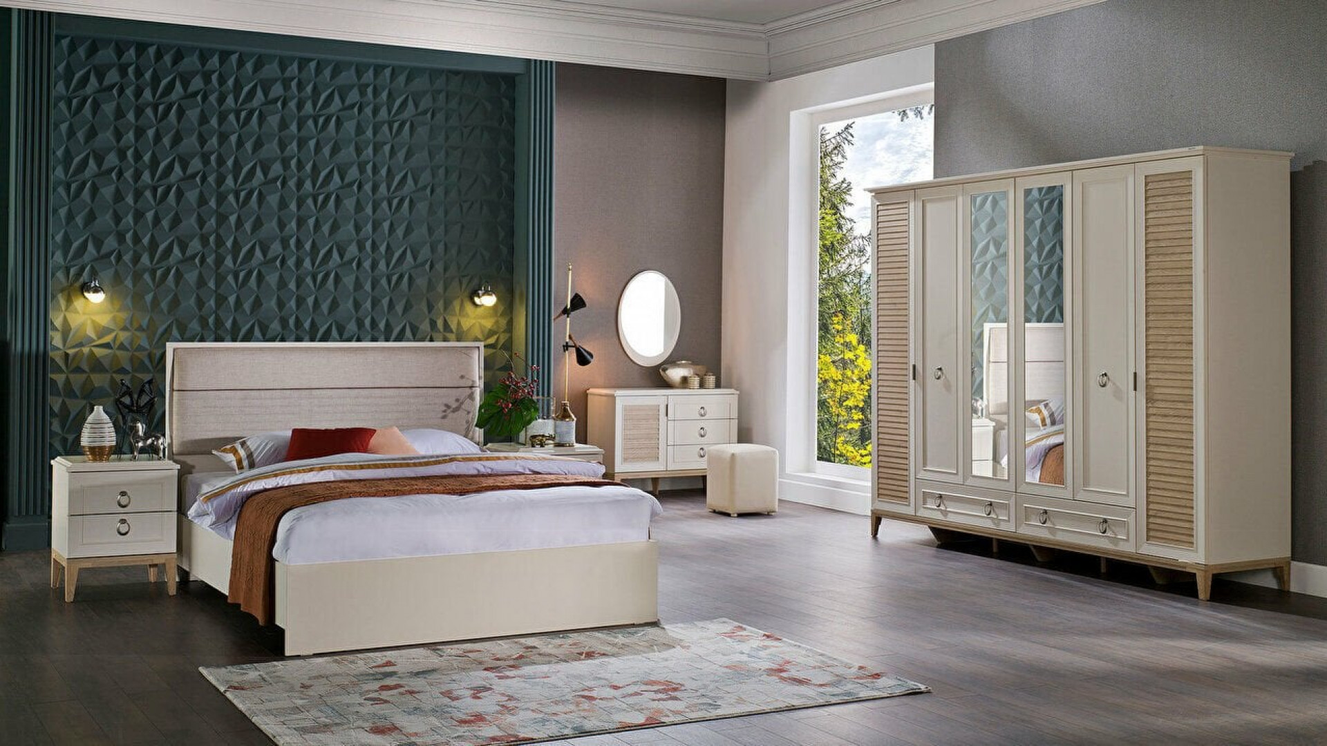 Vilza Schlafzimmer-Set Eiche