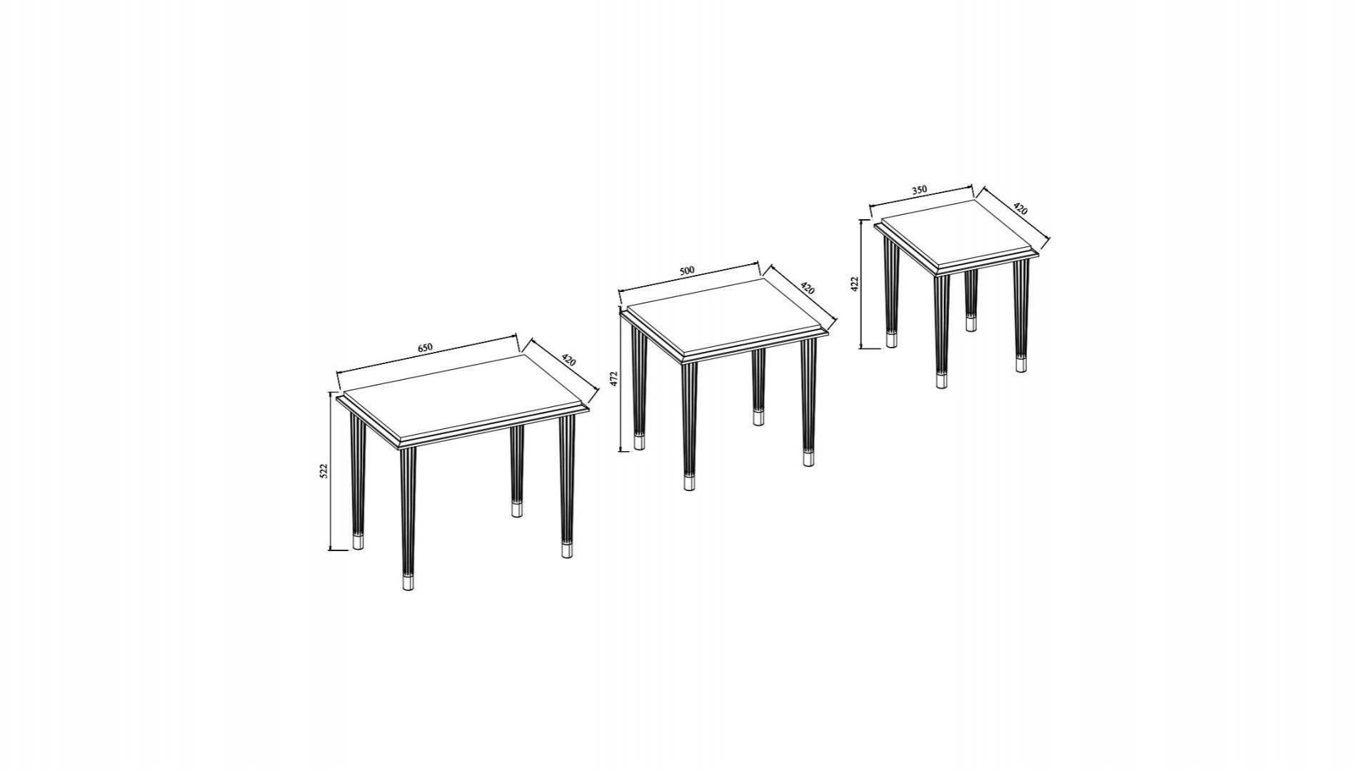 Gravita Beistelltisch