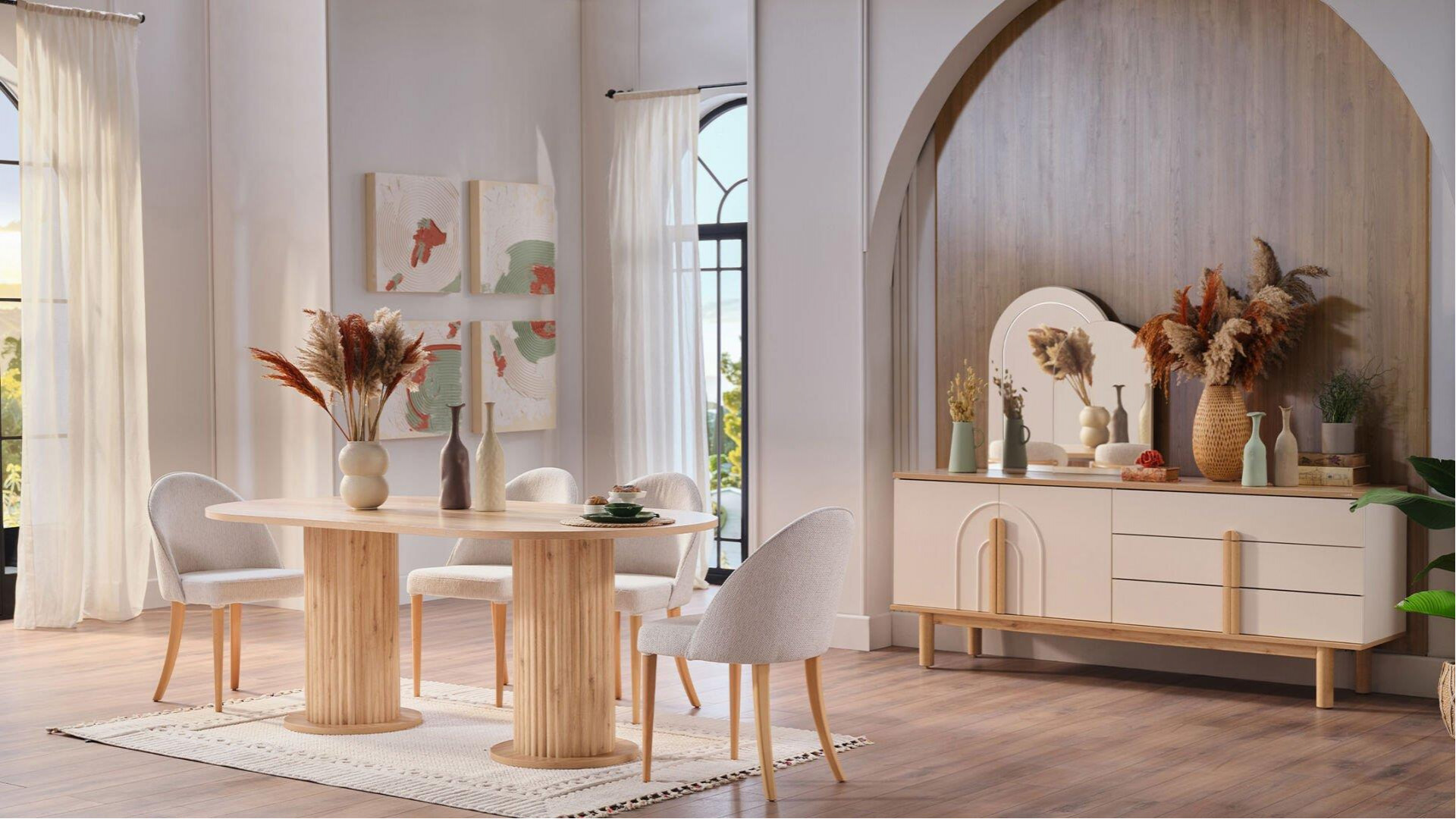 Boheems 2 Esszimmer Set