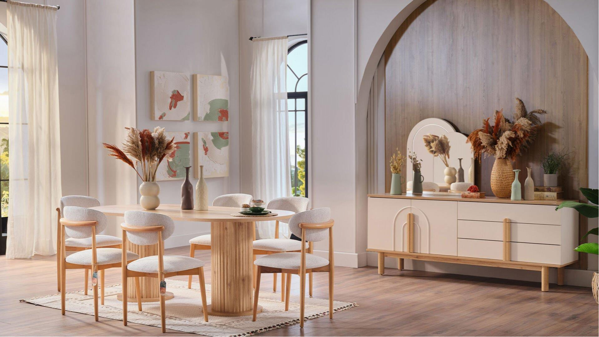 Boheems 2 Esszimmer Set