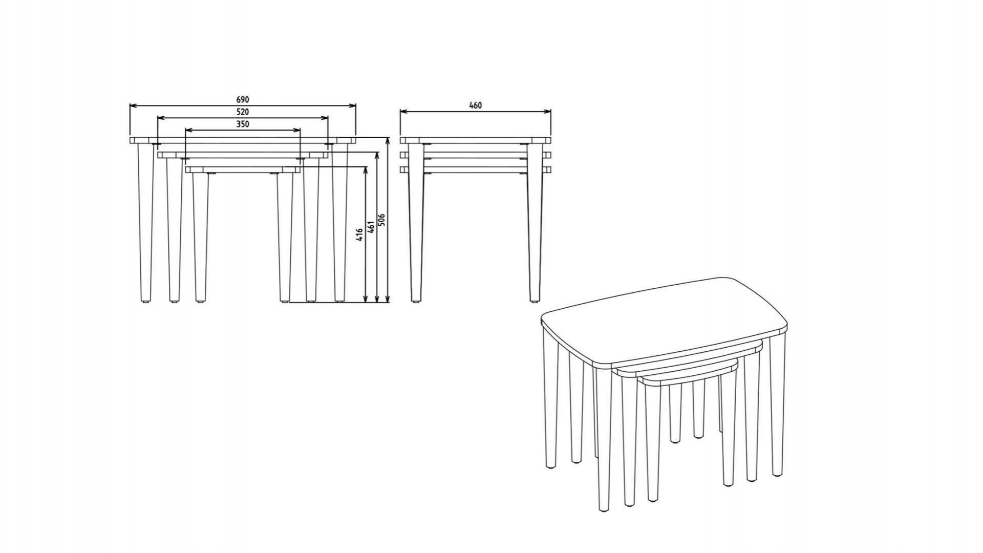 Boheems Beistelltisch