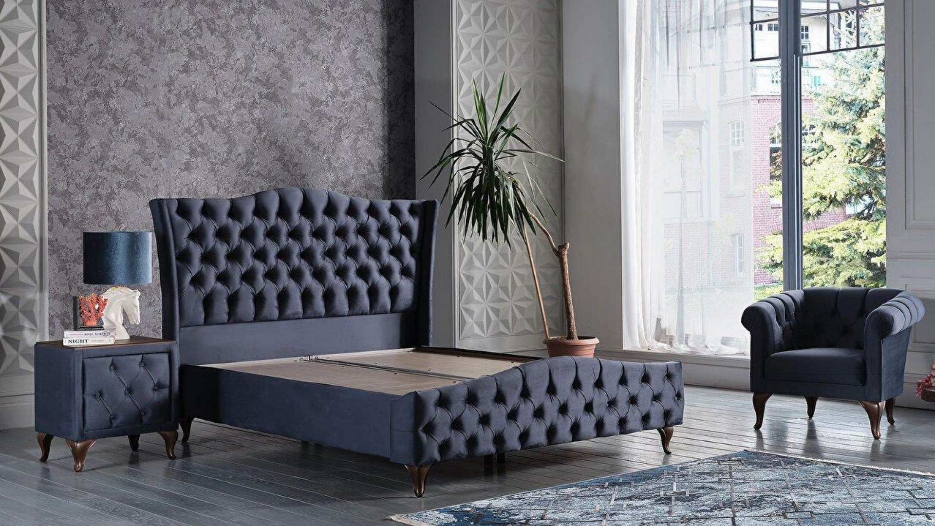 Estonya Bettbox - Blau