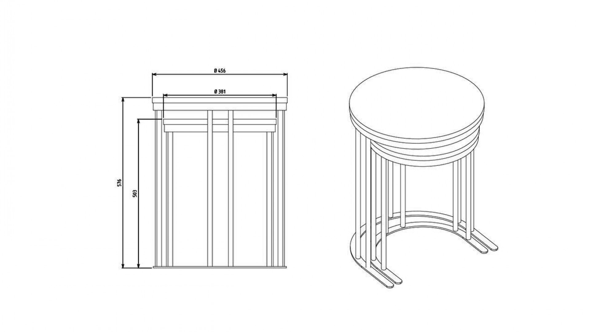 Havana runder Beistelltisch