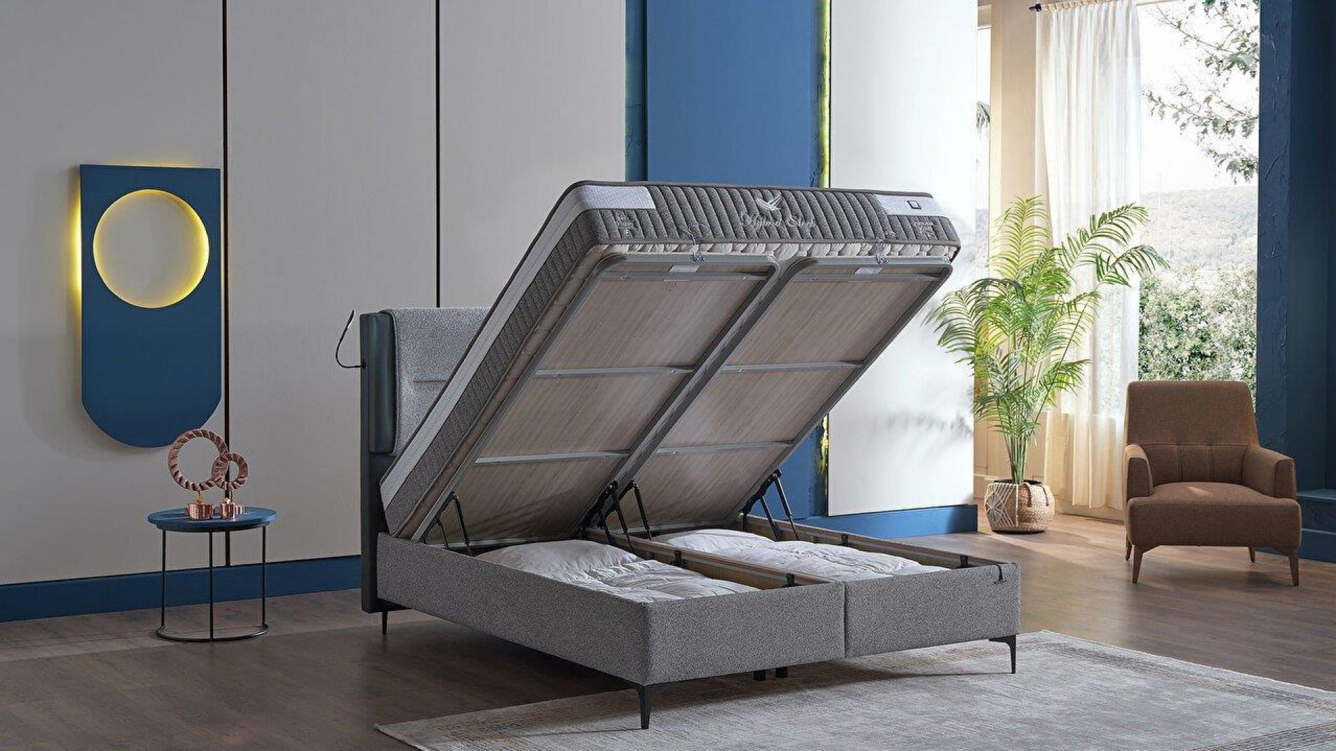 Hybrid Sleep Bettbox - Grau