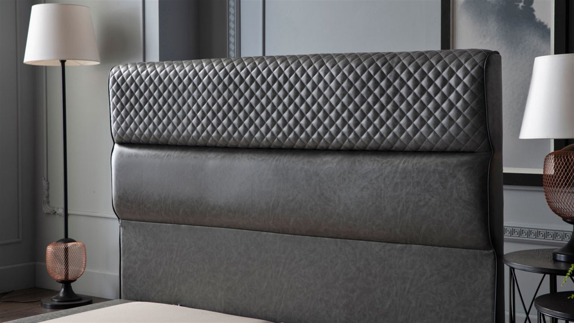 Indigo (ohne Stauraum) Bettbox + Kopfteil