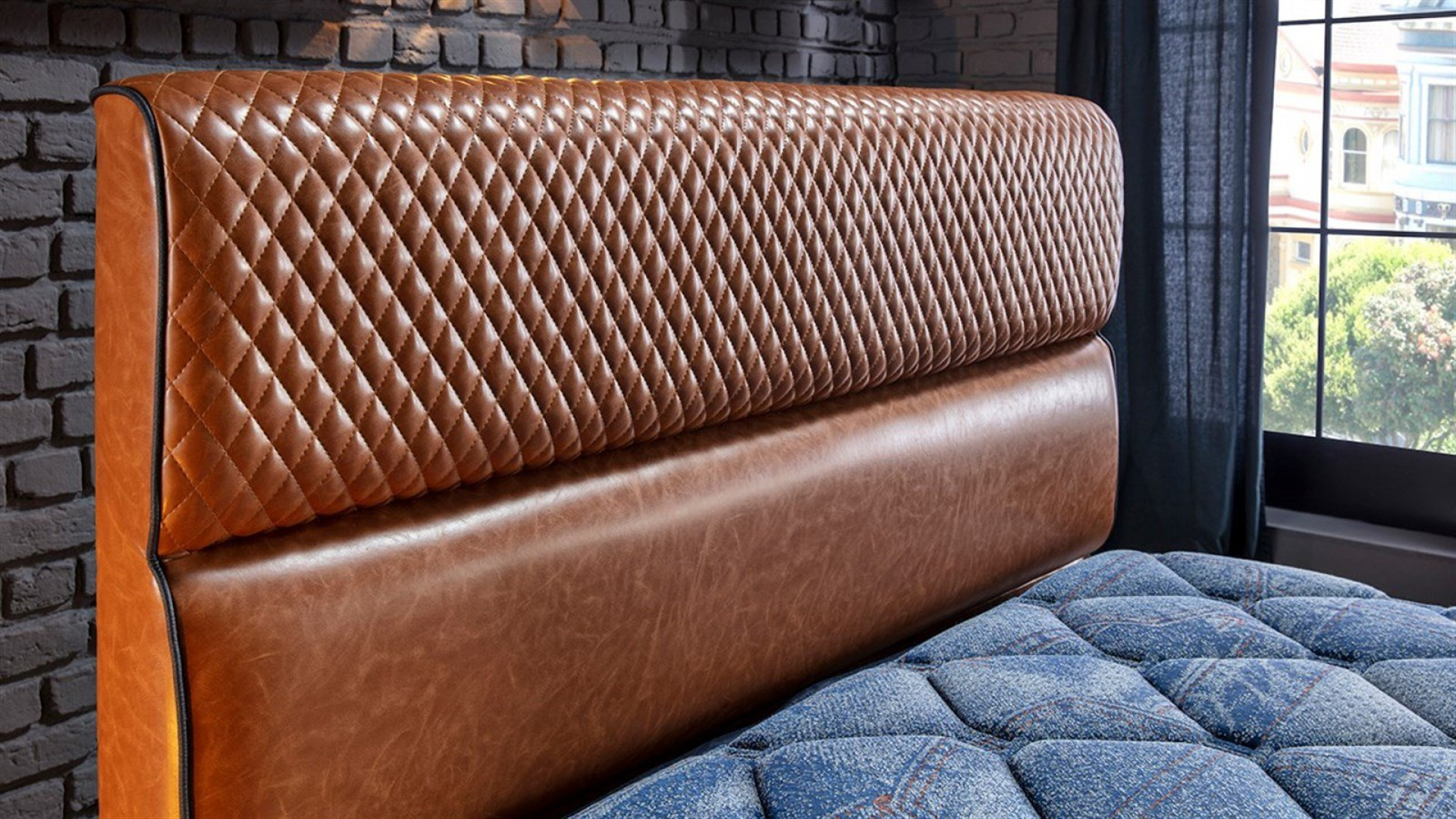 Indigo (ohne Stauraum) Bettbox + Kopfteil