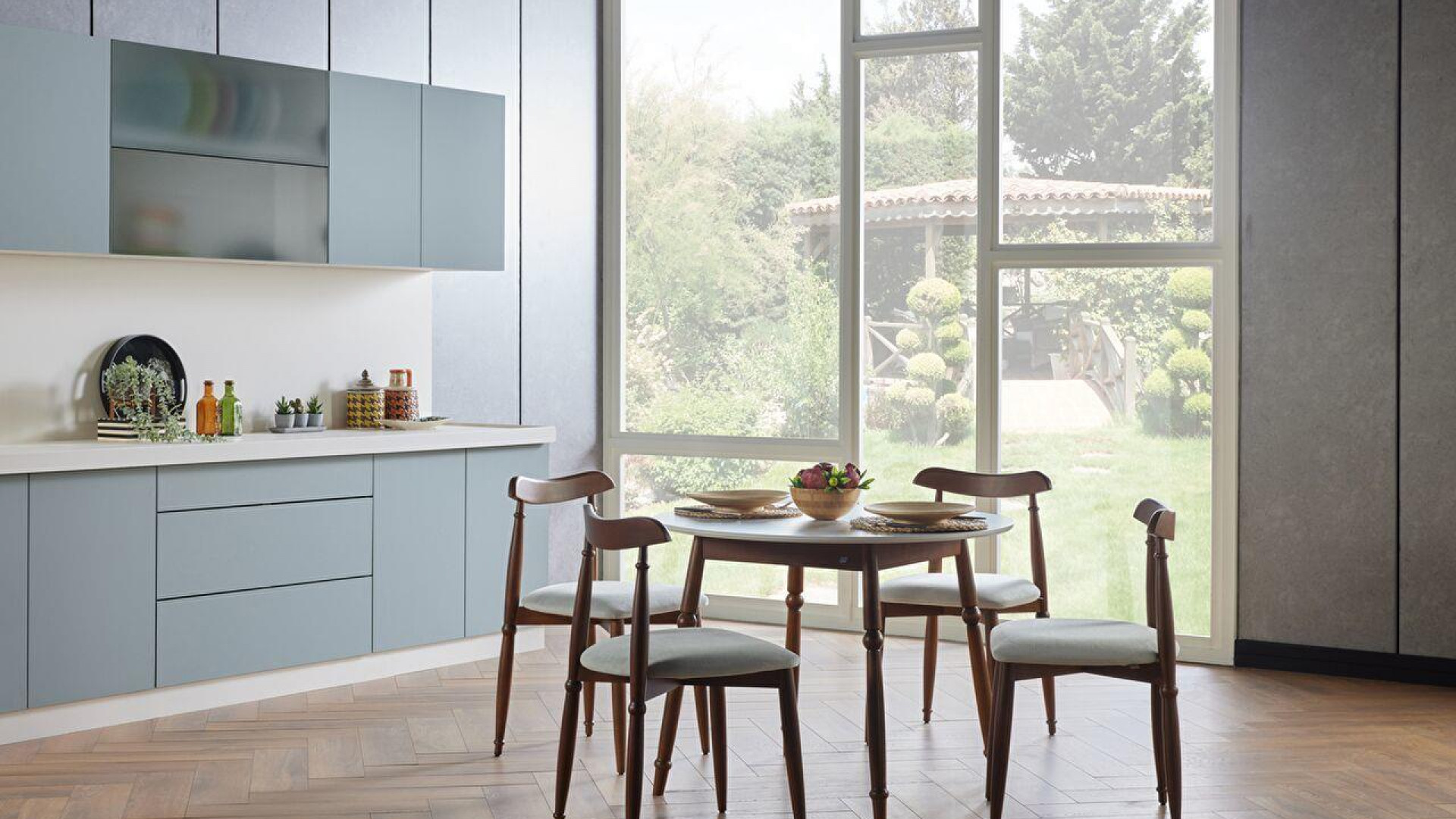 Merlin rund Essgruppe