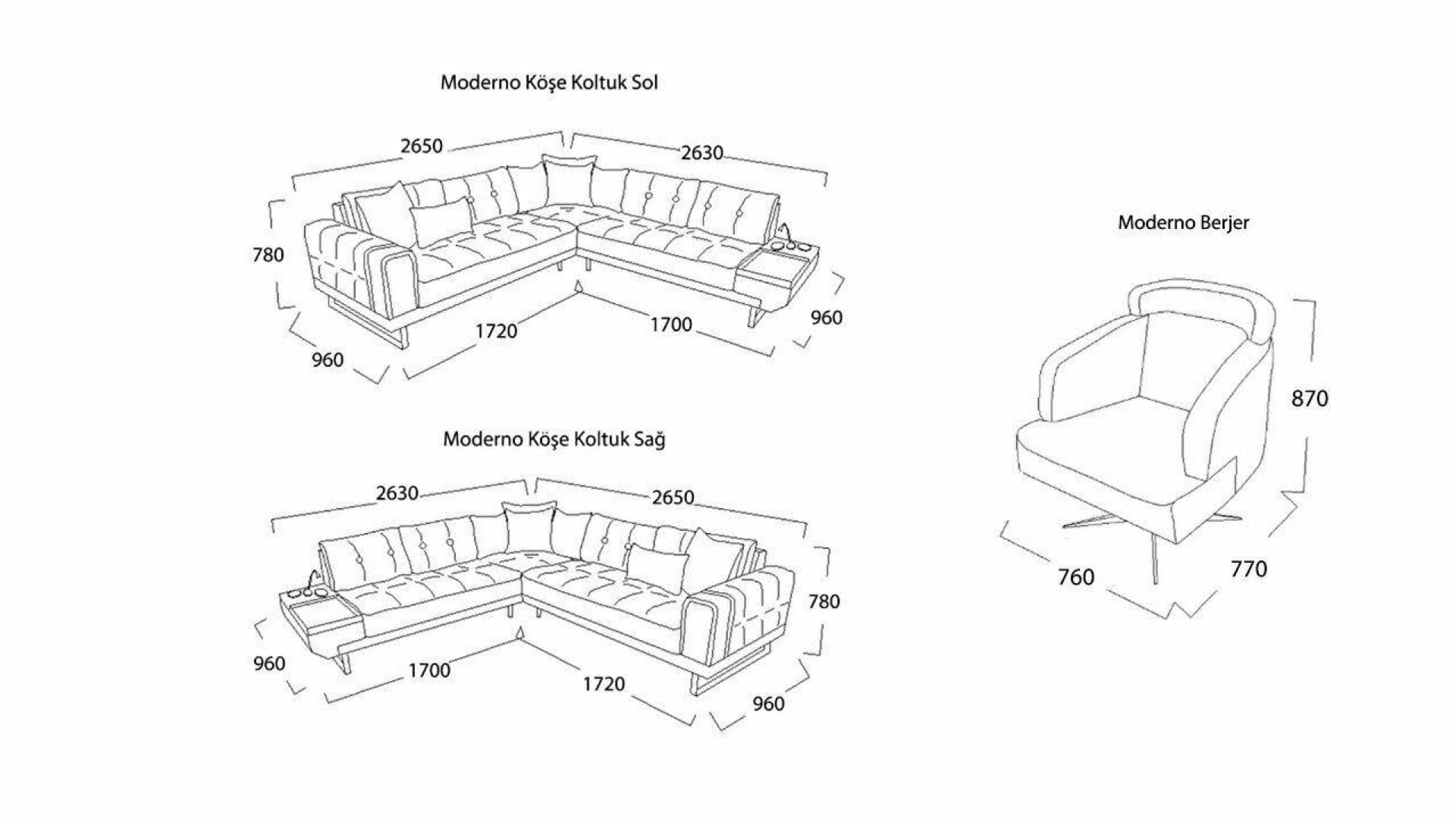 Moderno Wohnlandschaft