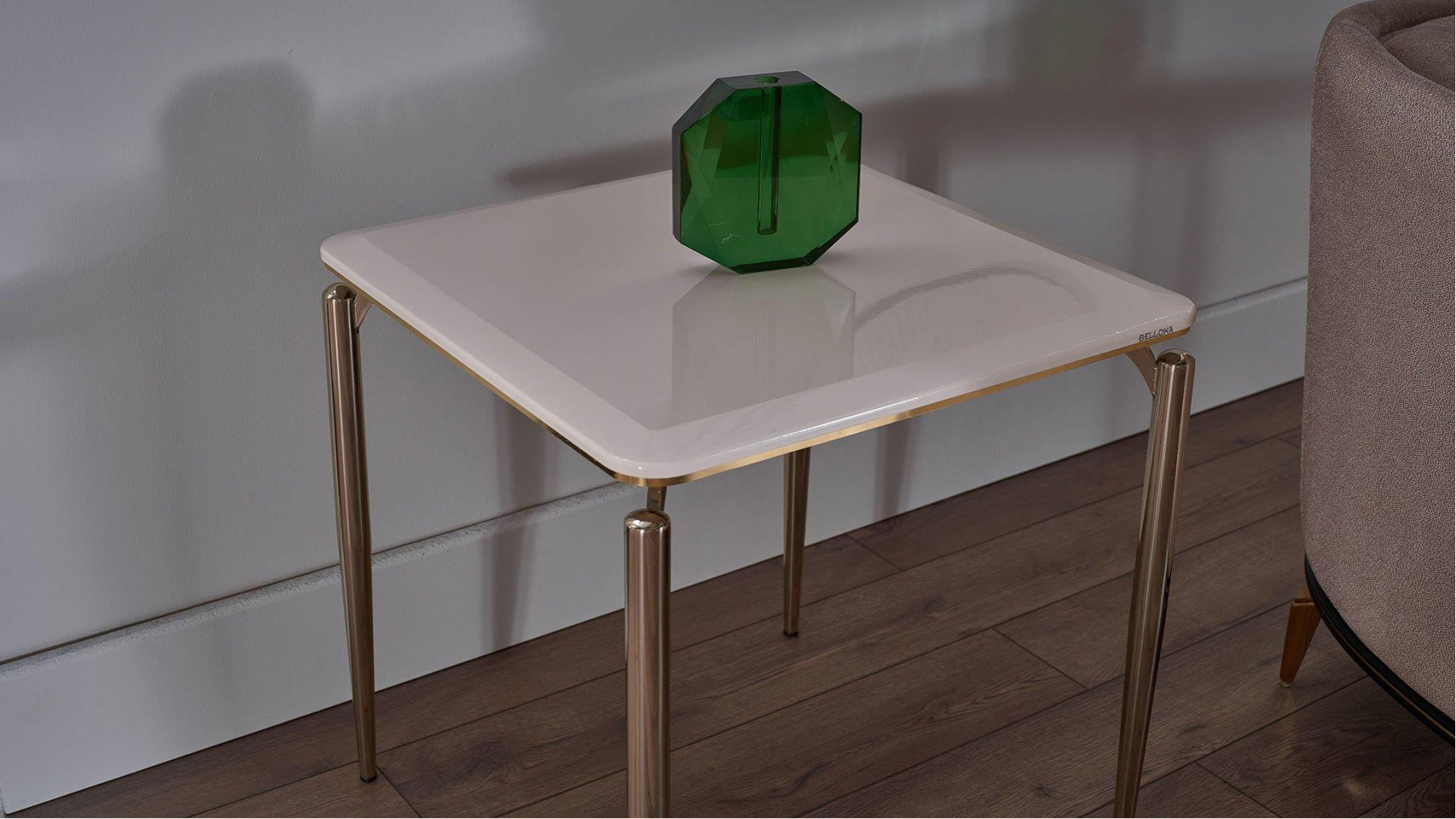 Plaza Beistelltisch - Elfenbein