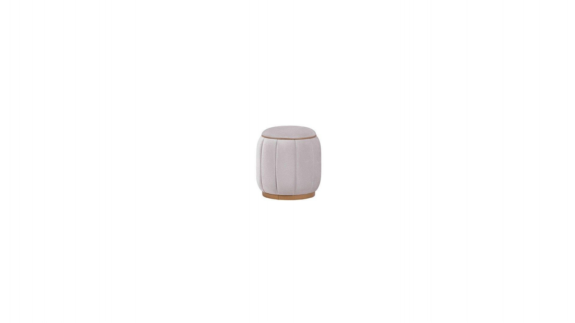 Plaza Rundes Hocker - Beige