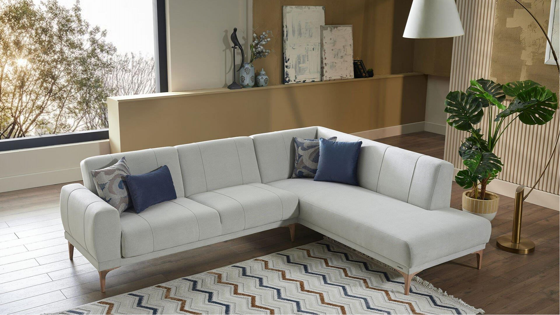 Porto Wohnlandschaft Grau