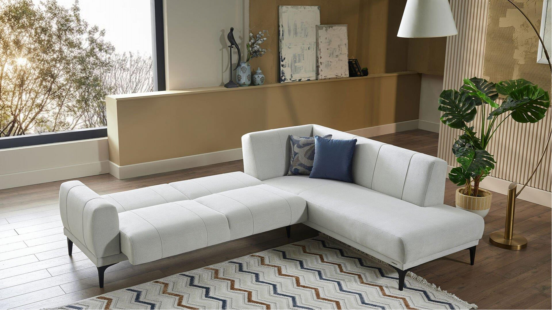 Porto Wohnlandschaft Grau