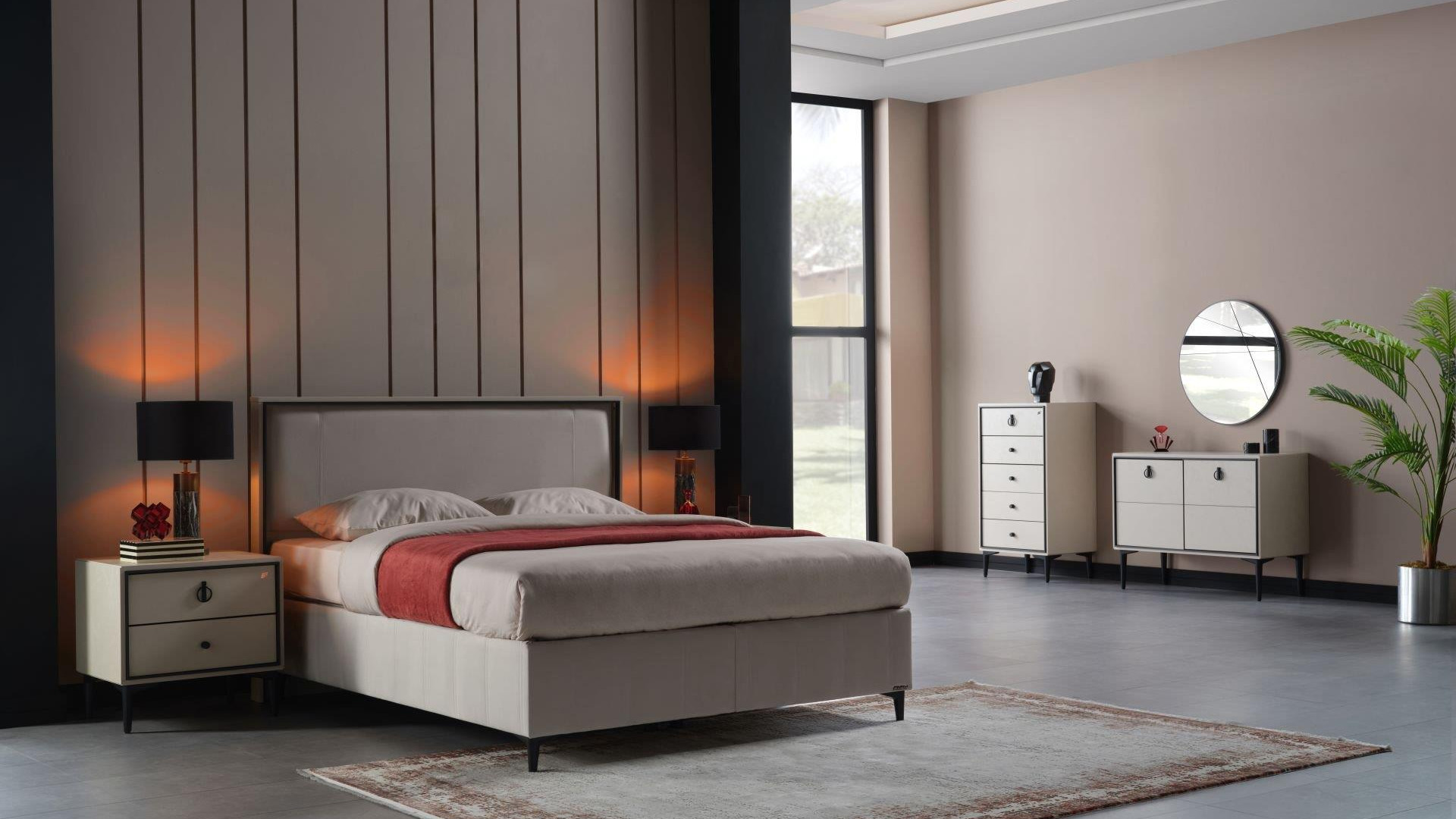 Vista Schlafzimmer Set Krem