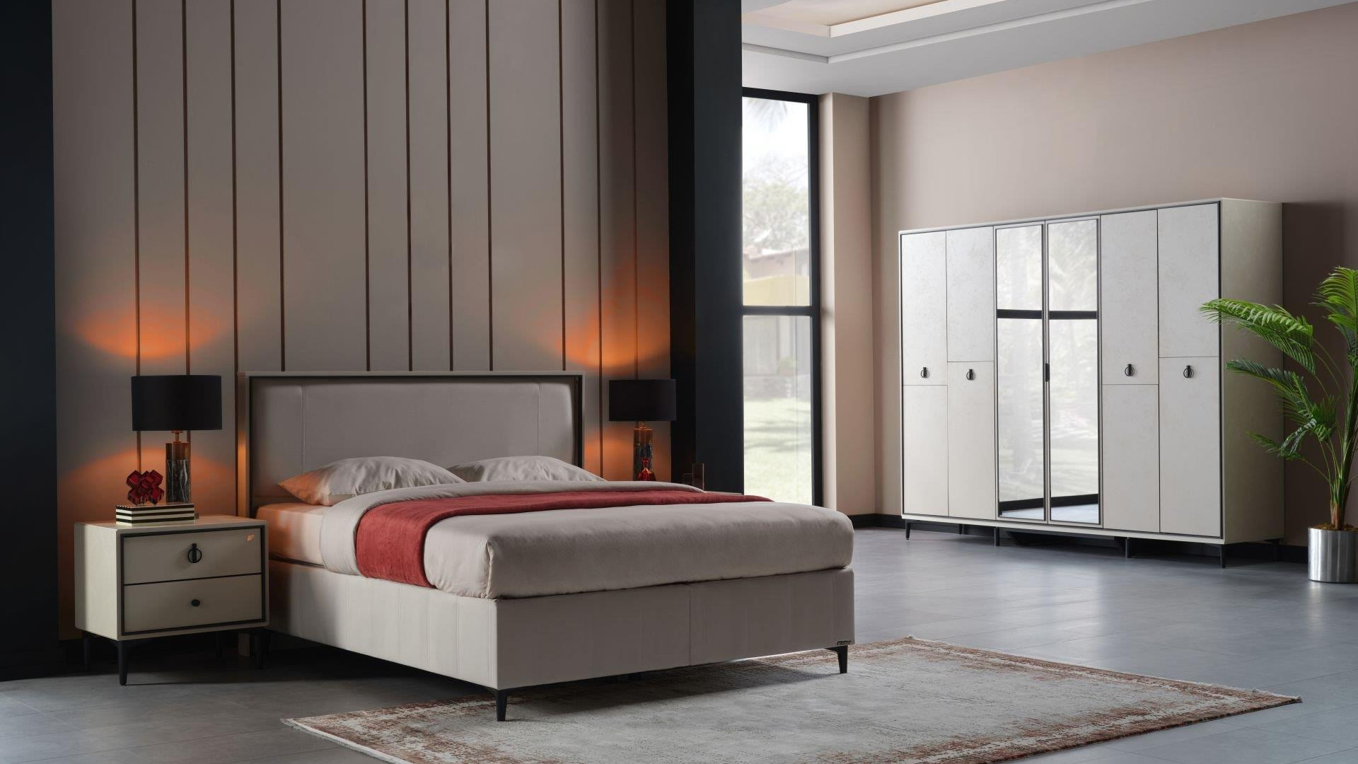 Vista Schlafzimmer Set Krem